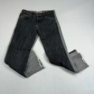 Elizabeth And James Jeans Womens Sz 28 Black Gray Holden Straight Leg High Rise